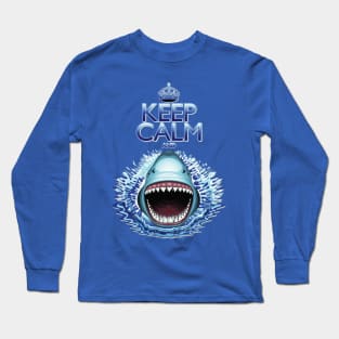 Keep Calm and...Shark Jaws Attack! Long Sleeve T-Shirt